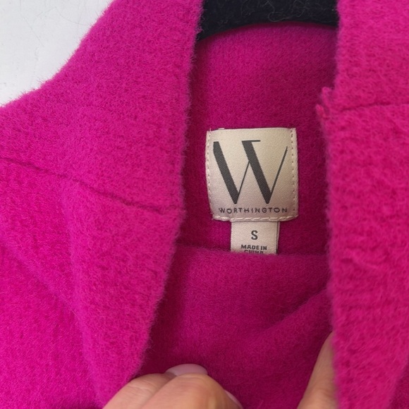 Worthington Pink Cowl Neck Sweater with Relaxed Fit - Picture 5 of 6